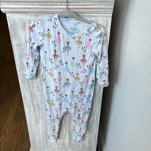 Posh Peanut Romper with Ballerina Print